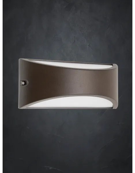 Redo 90192 - Applique a LED da esterno SCUDO LED/10W/230V 3000K IP54 marrone