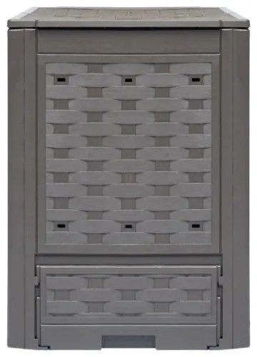 Compostiere per Giardino 2 pz Marrone 60x60x83 cm 600 L