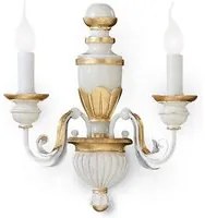 Applique Classica Firenze Materie Plastiche Bianco 2 Luci E14