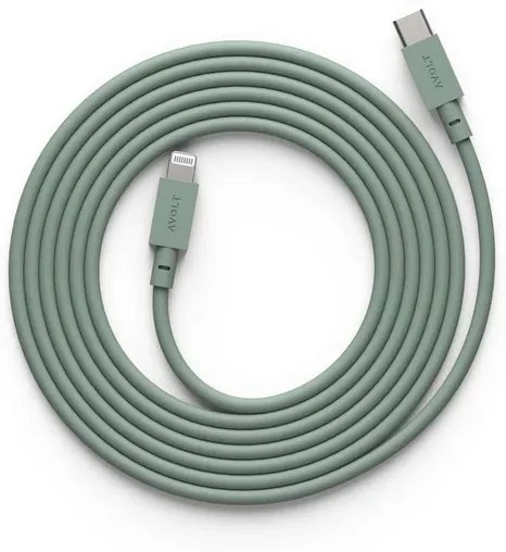 Cable 1 USB-C to Lightning 2m Oak Green - Avolt