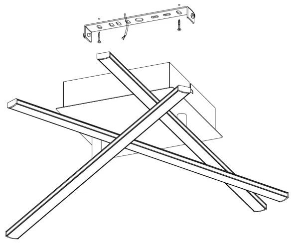 Eglo 95567 - Plafoniera LED LASANA 1 LED/13,2W/230V