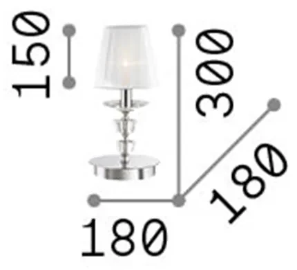 Lampade Da Scrivania - Ufficio Classica Pegaso Metallo Ottone 1 Luce E14 Small