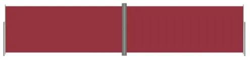 Tenda da Sole Laterale Retrattile Rossa 220x1000 cm