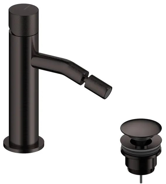 Rubinetto per bidet LOOP K SANYCCES nero spazzolato lucido