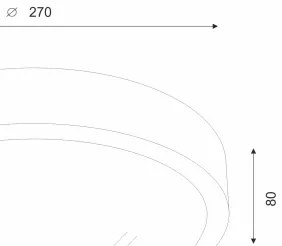 Brilagi - Lampada LED da soffitto CARVALHO SLIM 1xE27/60W/230V noce ø 27 cm