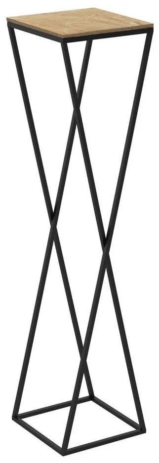 Supporto per fiori 100x24 cm nero