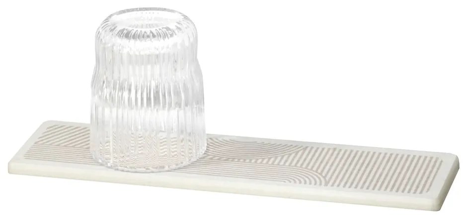 Tappetino scolapiatti beige in diatomite 30x8 cm Damon – Wenko