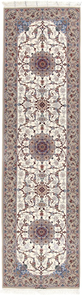 Isfahan Tappeto 80x300 (Iran) Annodato A Mano