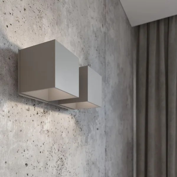 Sollux SL.0658 - Applique QUAD 2xG9/40W/230V grigio