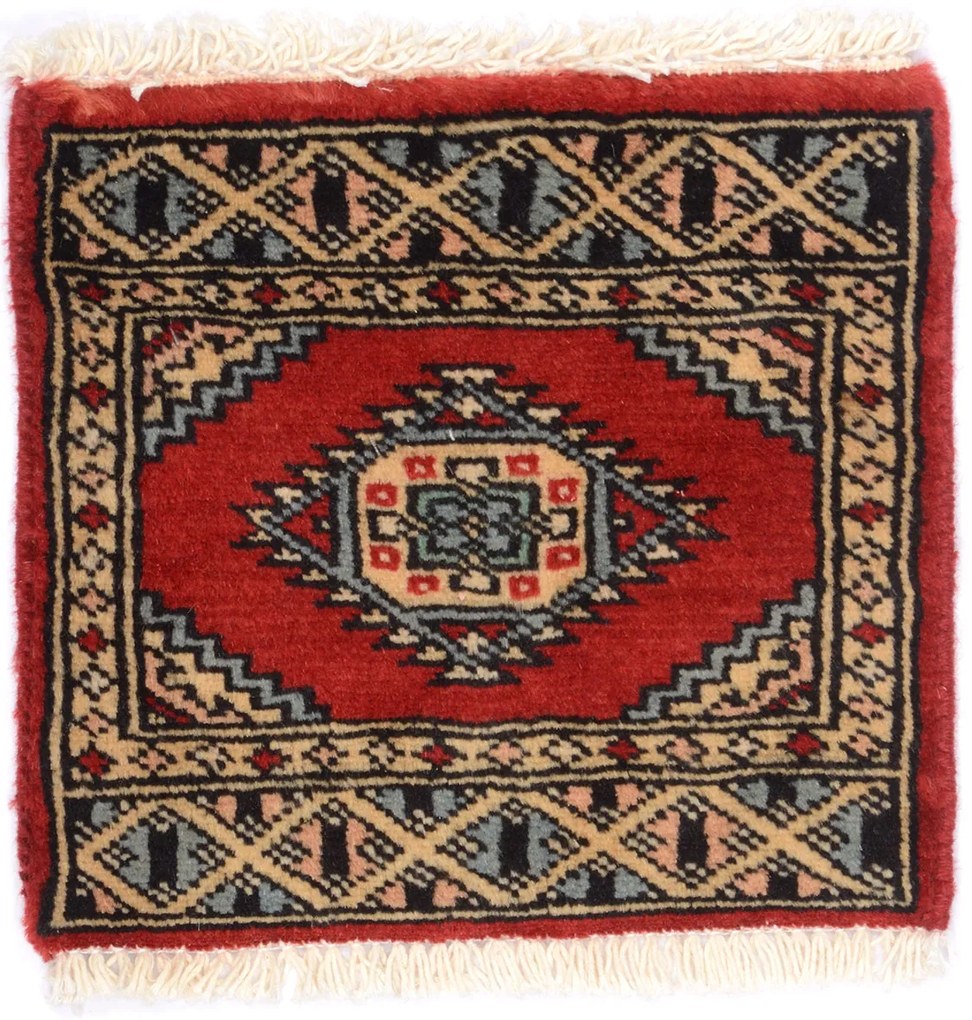 Bokhara Tappeto 30x30 (Pakistan) Annodato A Mano