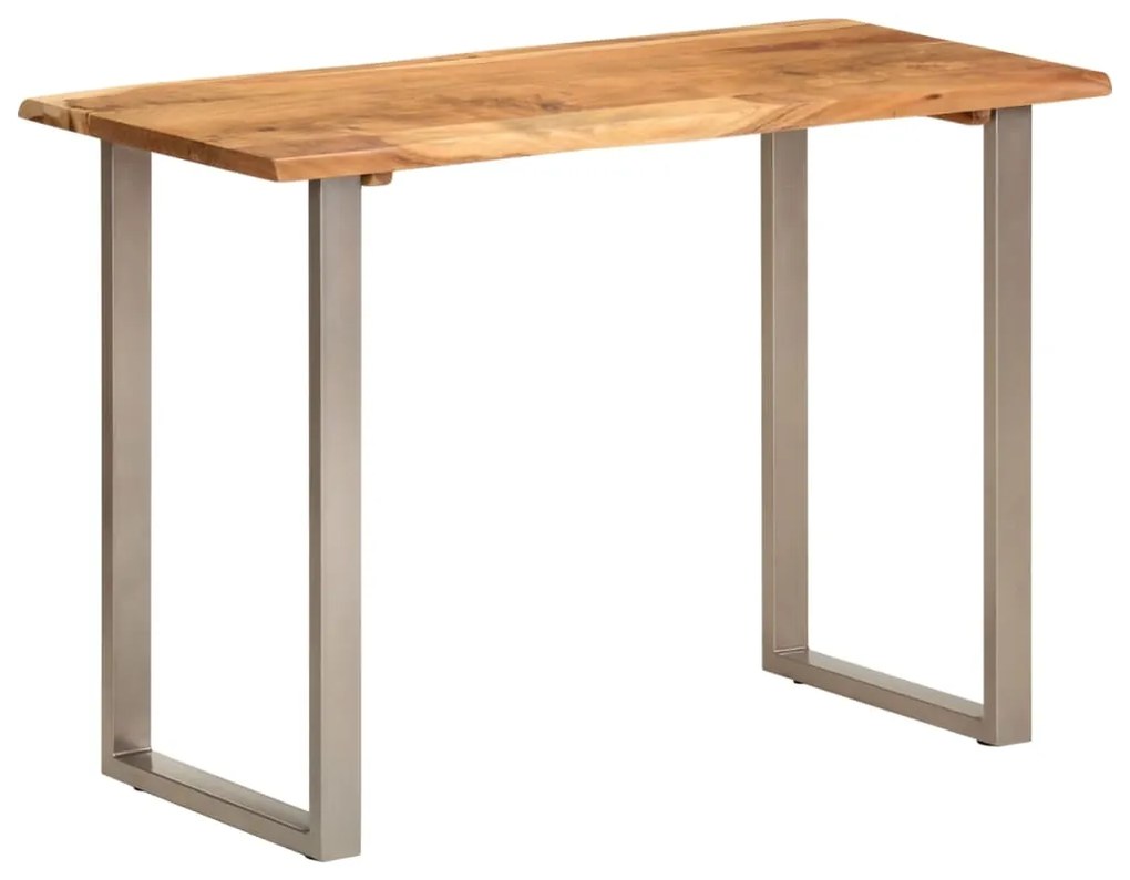 Tavolo da Pranzo 110x50x76 cm Legno Massello di Acacia