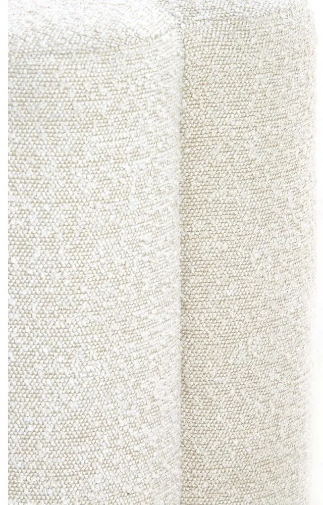 Sgabello crema in tessuto bouclé Nalani - Light & Living