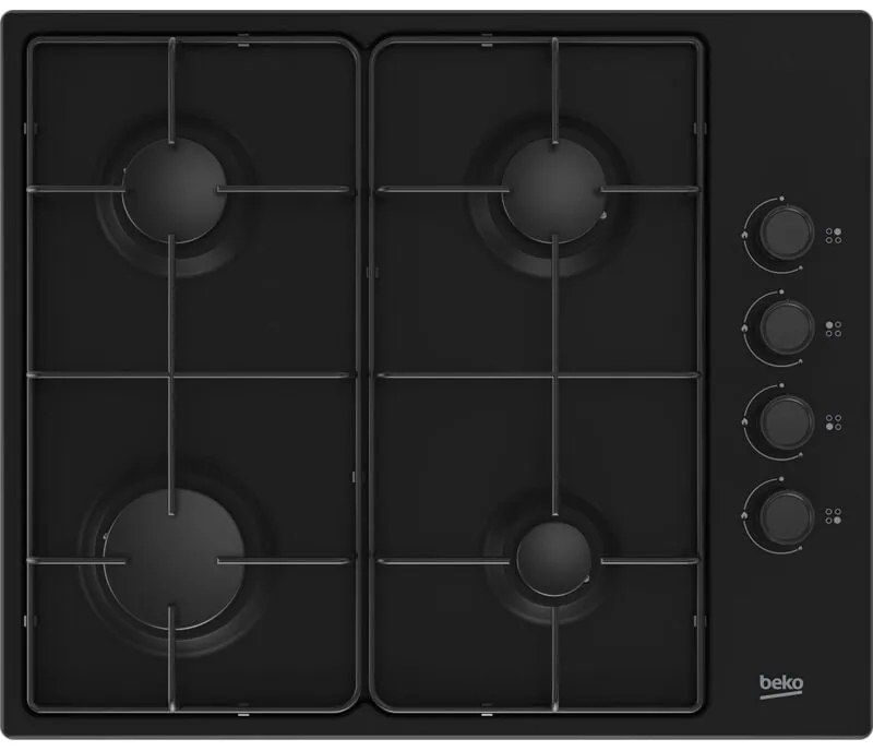 Piano cottura a gas Beko Hob HIBG64120SB 7,9 kW 56 x 49cm Nero [HZBEKYG64120SB1]