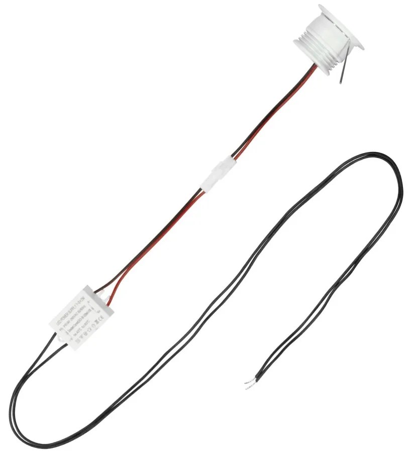 Faretto Segnapasso LED 3W CREE Bianco, 25°, IP44, 220V Colore  Bianco Naturale 4.000K