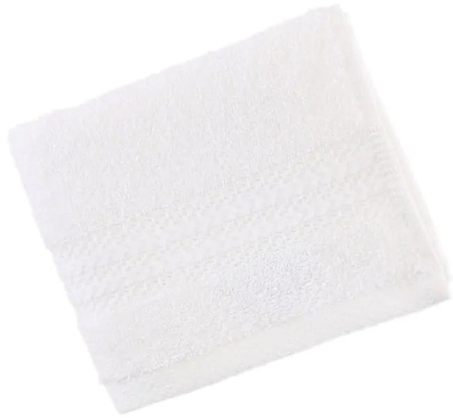 Asciugamano bianco in puro cotone, 30 x 50 cm - Foutastic