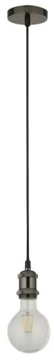 Searchlight 7461BC - Lampada a sospensione con cavo SUSPENSION 1xE27/60W/230V antracite