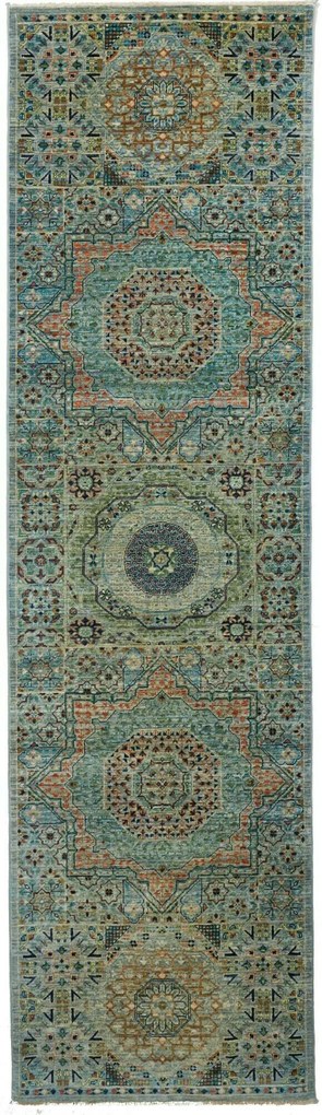 Mamluk Tappeto orientale 80x290 Grigio (Pakistan) Annodato A Mano