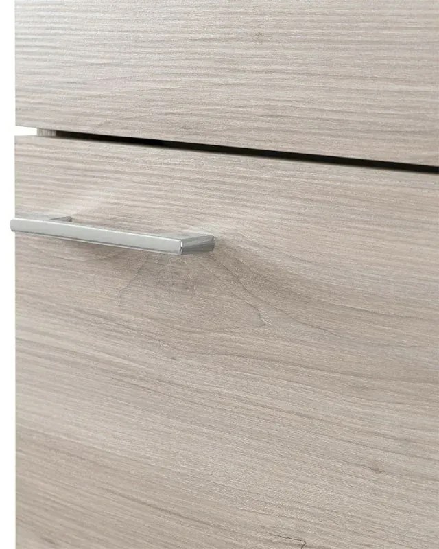 Mobile lavatoio 45x50 cm rovere grigio con vasca lavapanni in ceramica