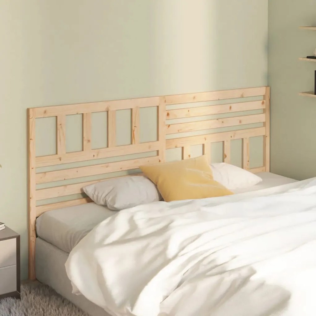 Testiera Per Letto 186x4x100 Cm İn Legno Massello Di Pino /