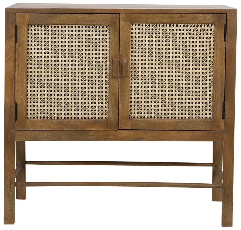 Cassettiera in legno di mango marrone 88x84 cm Nipas - Light &amp; Living