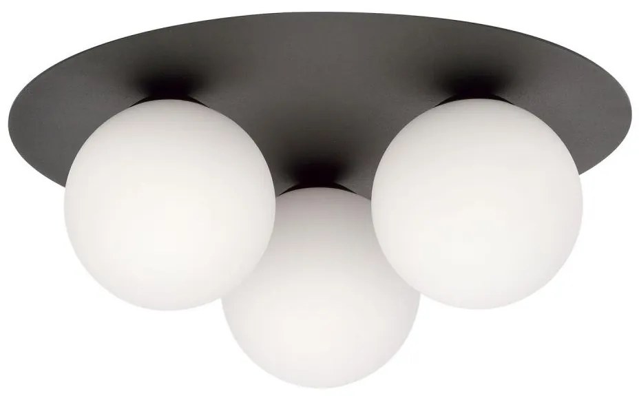 Plafoniera SOLAR 3xE14/10W/230V nero/bianco