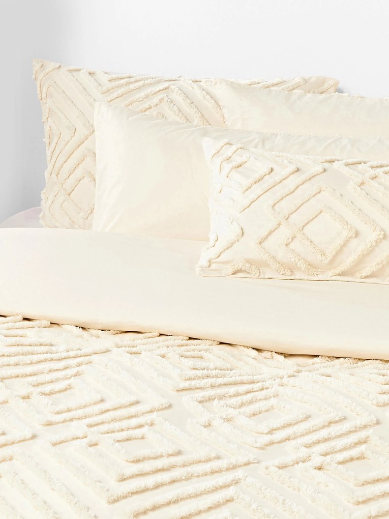 Copripiumino in cotone percalle con design trapuntato Phil