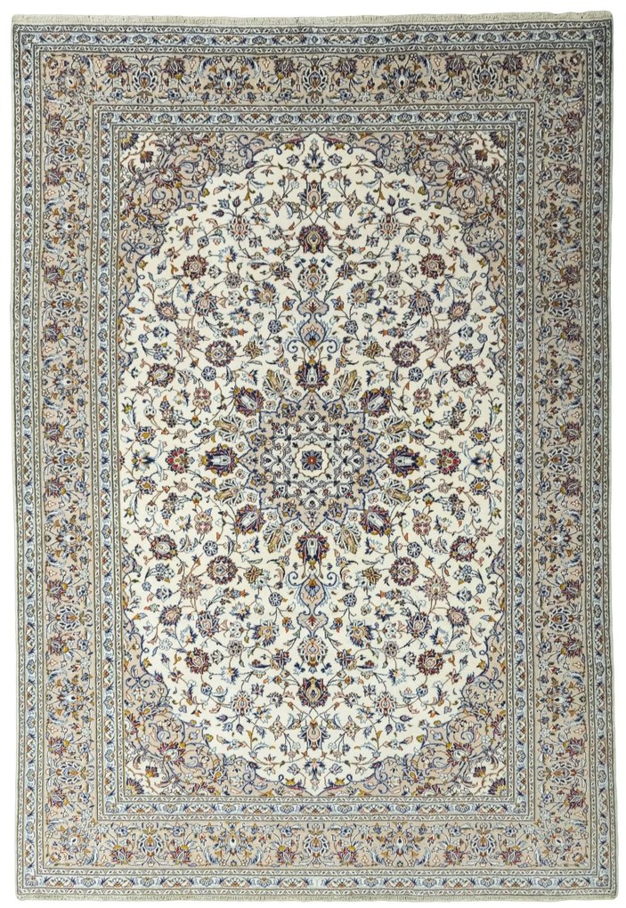 Kashan Tappeto persiano 360x250 Beige (Iran) Annodato A Mano