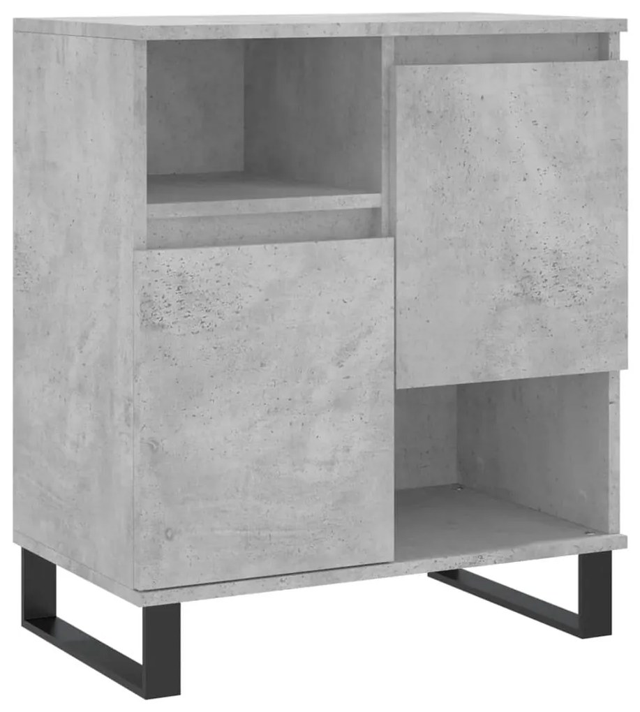 Credenza grigio cemento 60x35x70 cm in legno multistrato