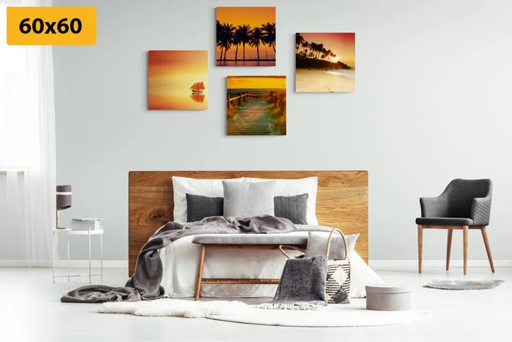 Set di quadri – Bellezza del paesaggio marino