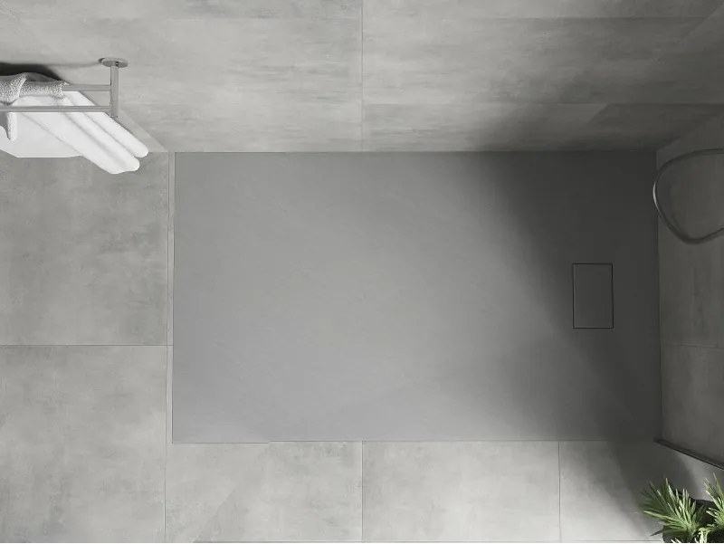 Mexen Hugo piatto doccia rettangolare SMC 140 x 80 cm, grigio - 42618014