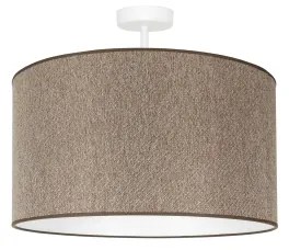 Duolla - Lampadario a plafone ROLLER ECO RECYCLING 1xE27/15W/230V diametro 45 cm marrone