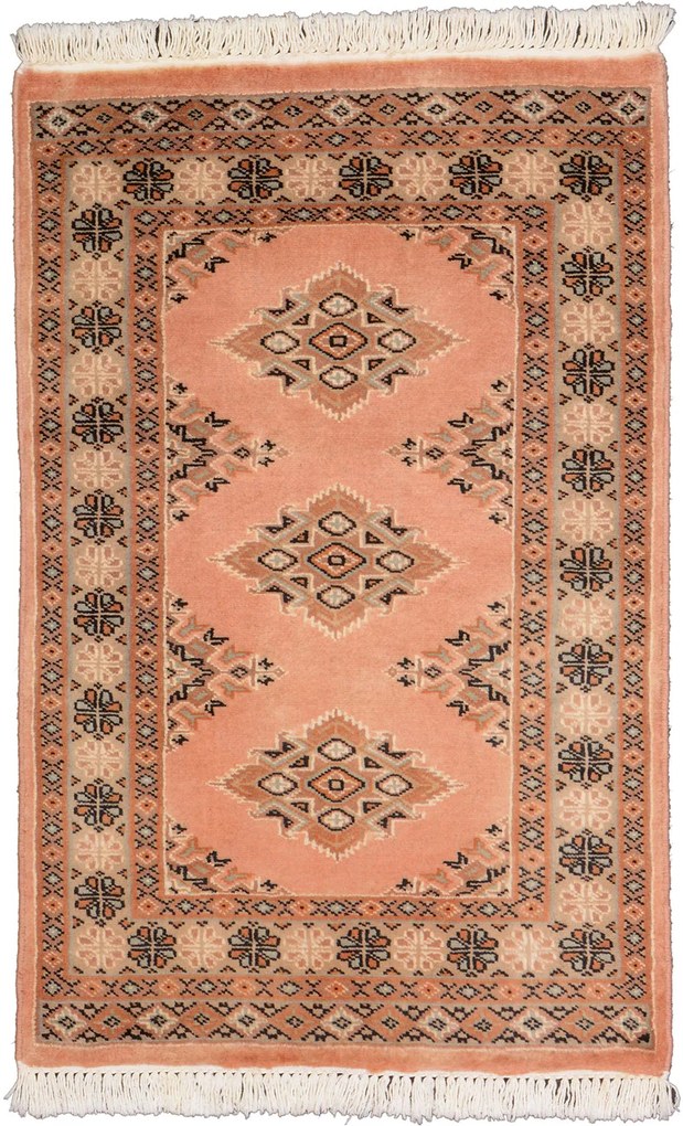 Bokhara Tappeto orientale 60x90 Beige (Pakistan) Annodato A Mano