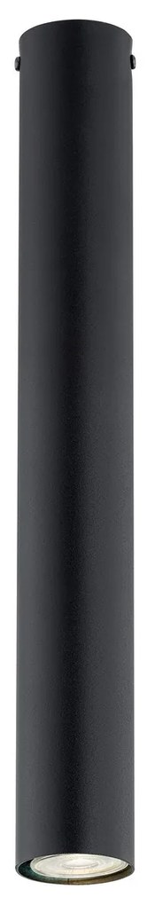 Plafoniera TECNO 1L da soffitto base GU10 Nera