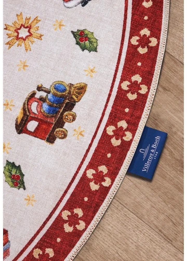 Tappeto rotondo rosso con motivo natalizio ø 150 cm Red Christmas - Villeroy&amp;Boch