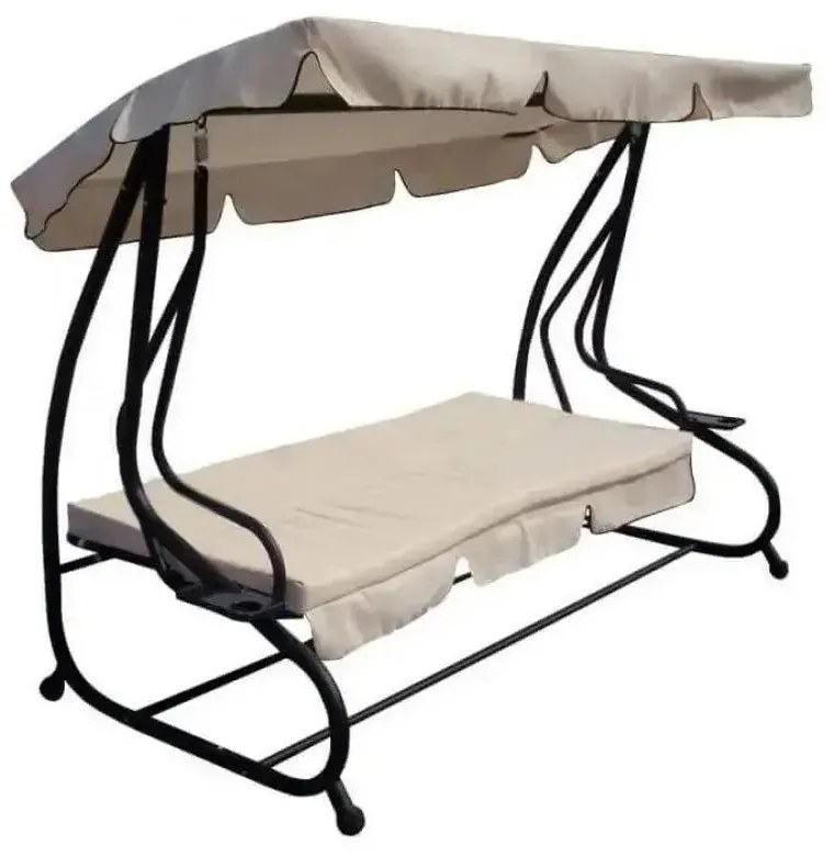 Dondolo letto relax con cuscini 230x126x170cm