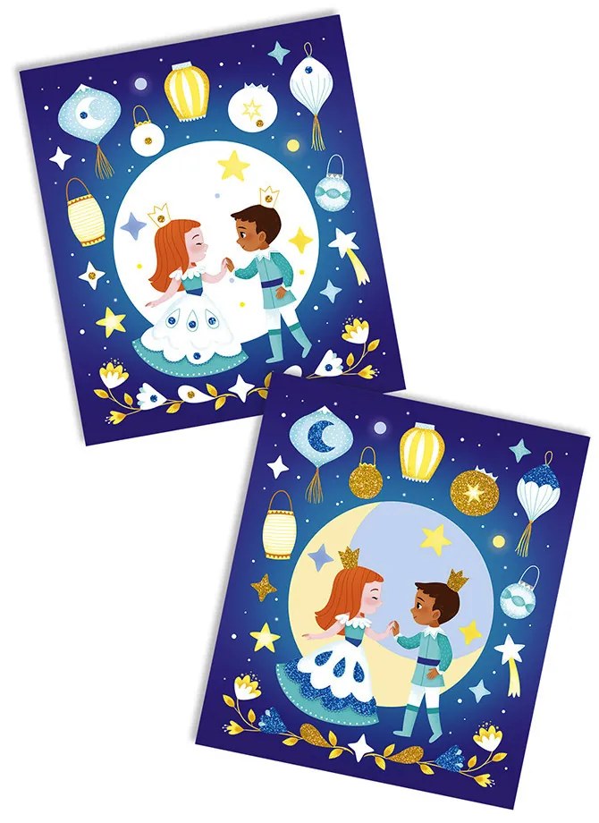 Sabbia fosforescente e glitter « Notte magica »