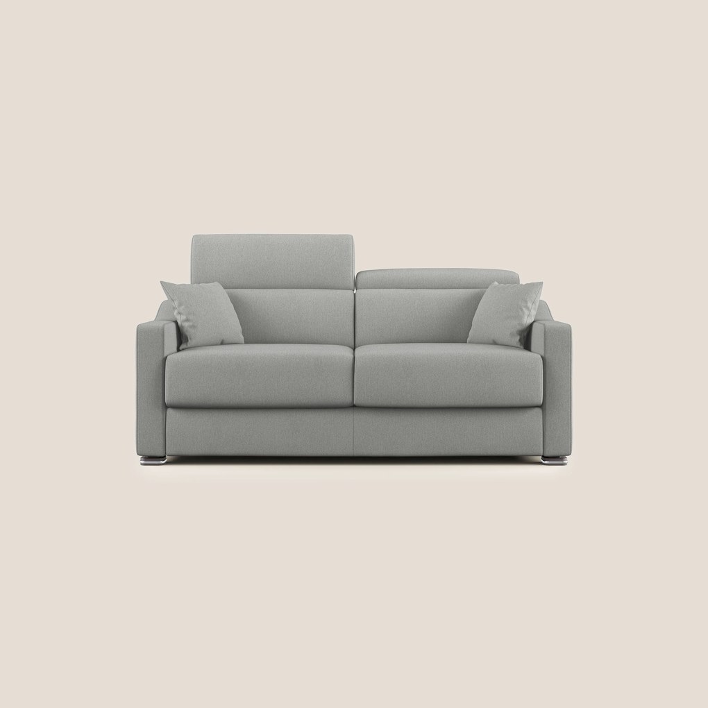 Amber divano letto matrimoniale in tessuto smacchiabile T05 grigio