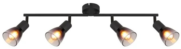 Globo 54312-4 - Faretto SATELLA 4xE14/25W/230V nero