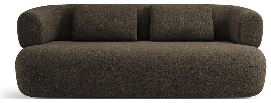 Divano in tessuto bouclé marrone 178 cm Jenny - Micadoni Home