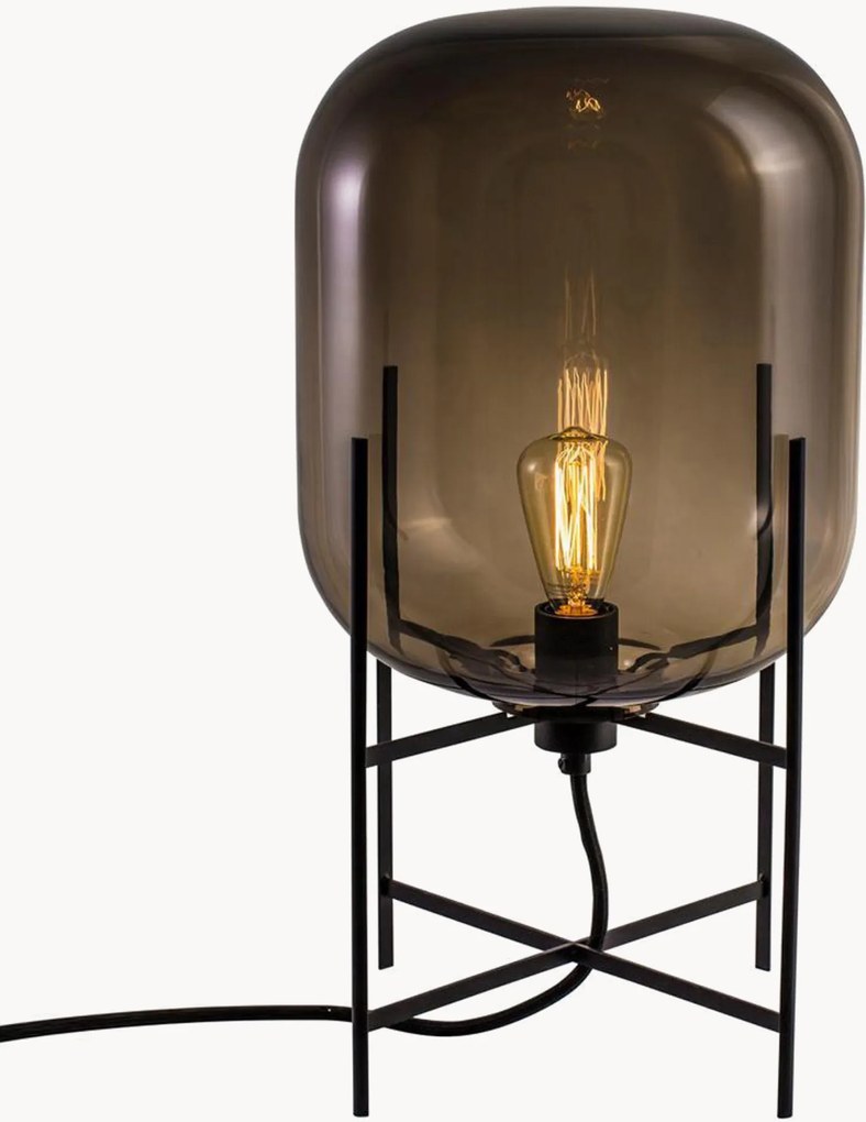 Lampada da tavolo a LED in vetro soffiato Oda