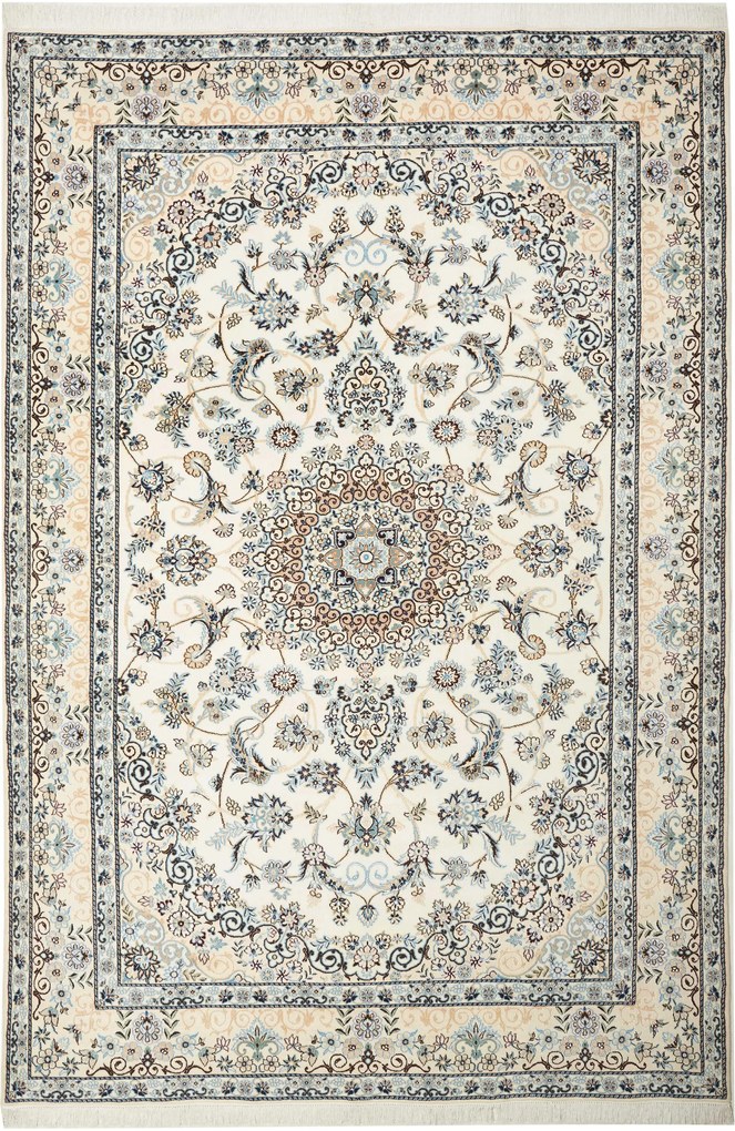 Nain Tappeto persiano 310x200 Beige (Iran) Annodato A Mano