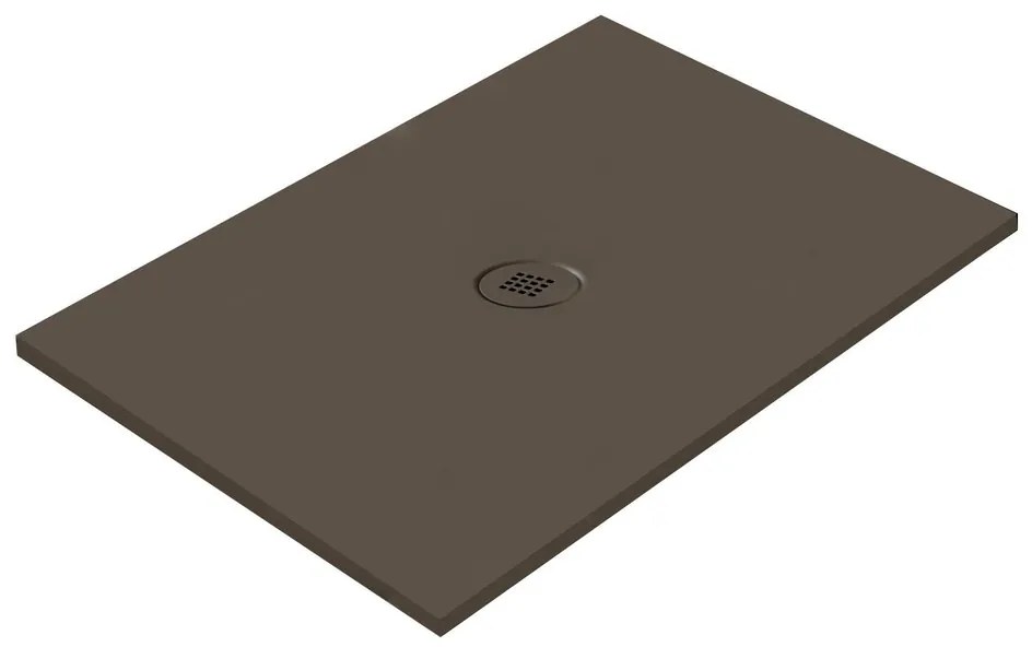 Piatto doccia in ceramica extra slim caffè L 80 x L 80 cm