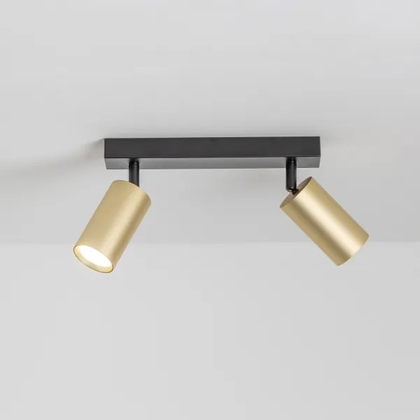 Brilagi - Spot LED dimmerabile SELE GOLDEN 2xGU10/6,5W/230V nero/oro