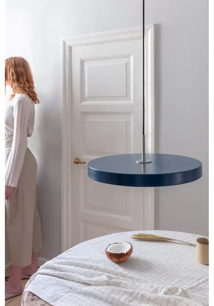 Lampada a sospensione a LED in colore petrolio con paralume in metallo ø 43 cm Asteria Medium - UMAGE