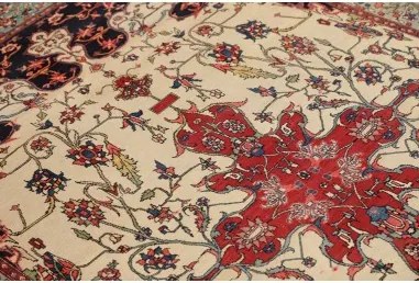 Antik Stilizzato Avorio Rosso 142x208 Cm