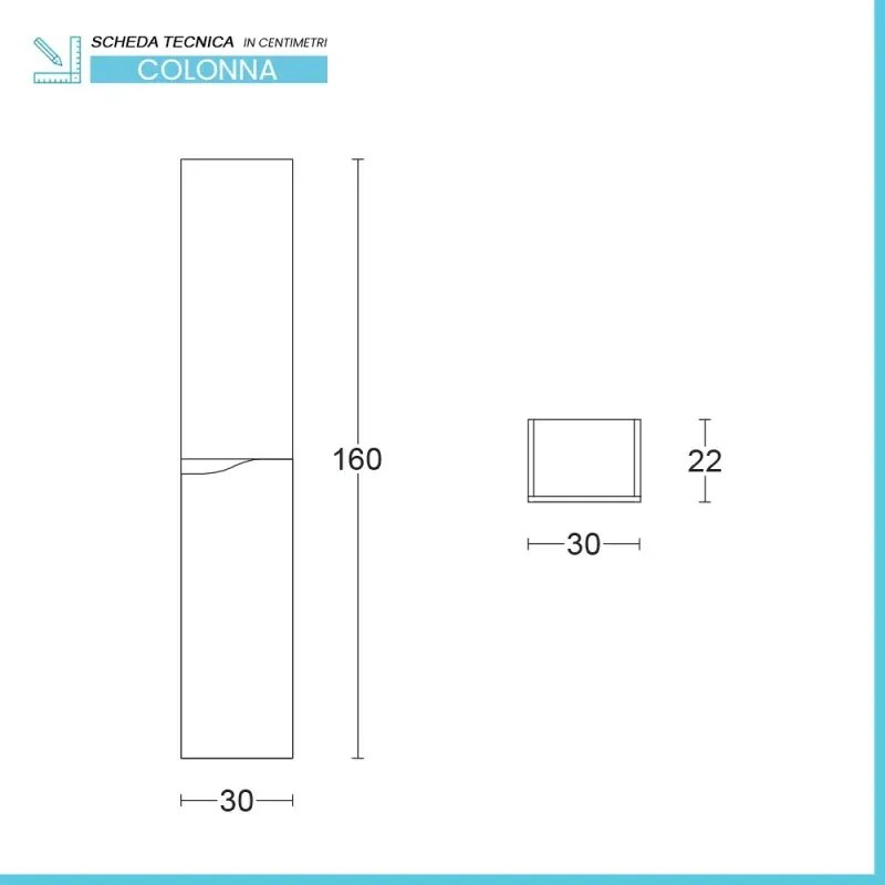 Pensile bagno sospeso 160 cm bianco e quercia Sumya
