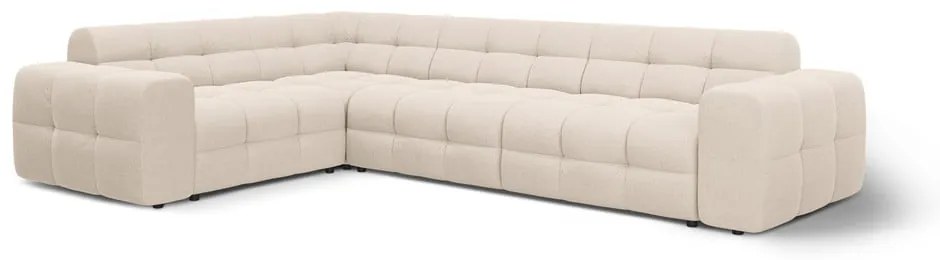 Divano angolare beige (con penisola a sinistra/a L) Kendal – Micadoni