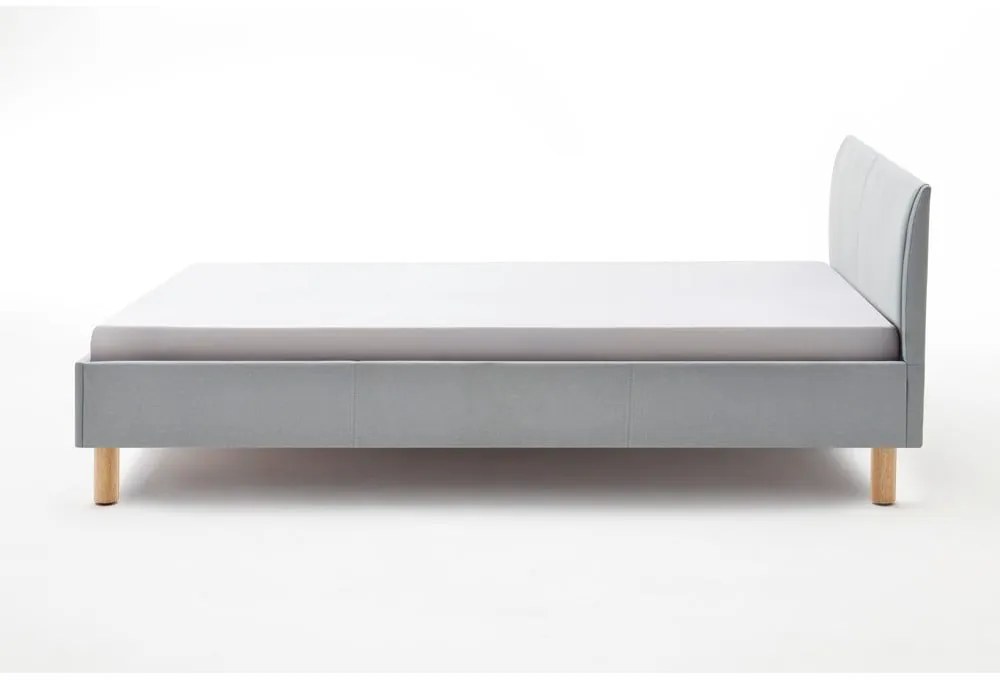 Letto matrimoniale imbottito blu/grigio rete non inclusa 140x200 cm Lena – Meise Möbel