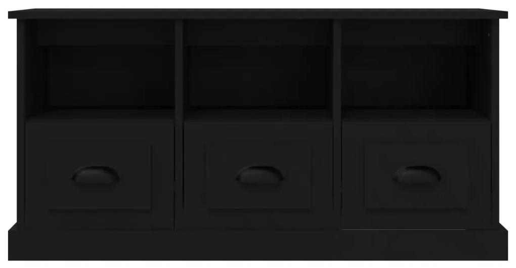 Mobile Porta TV Nero 100x35x50 cm in Legno Multistrato