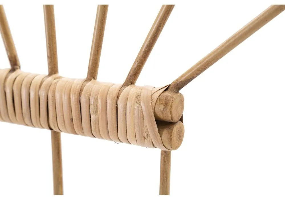 Appendiabiti da parete in metallo in colore naturale Panama - Mauro Ferretti